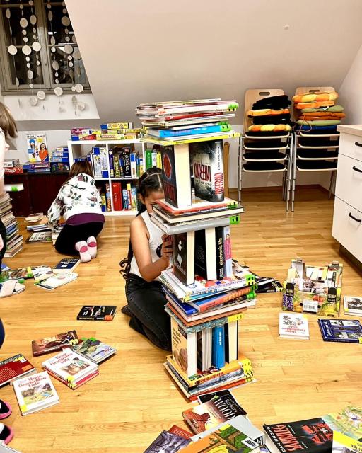 Bauen mit Büchern