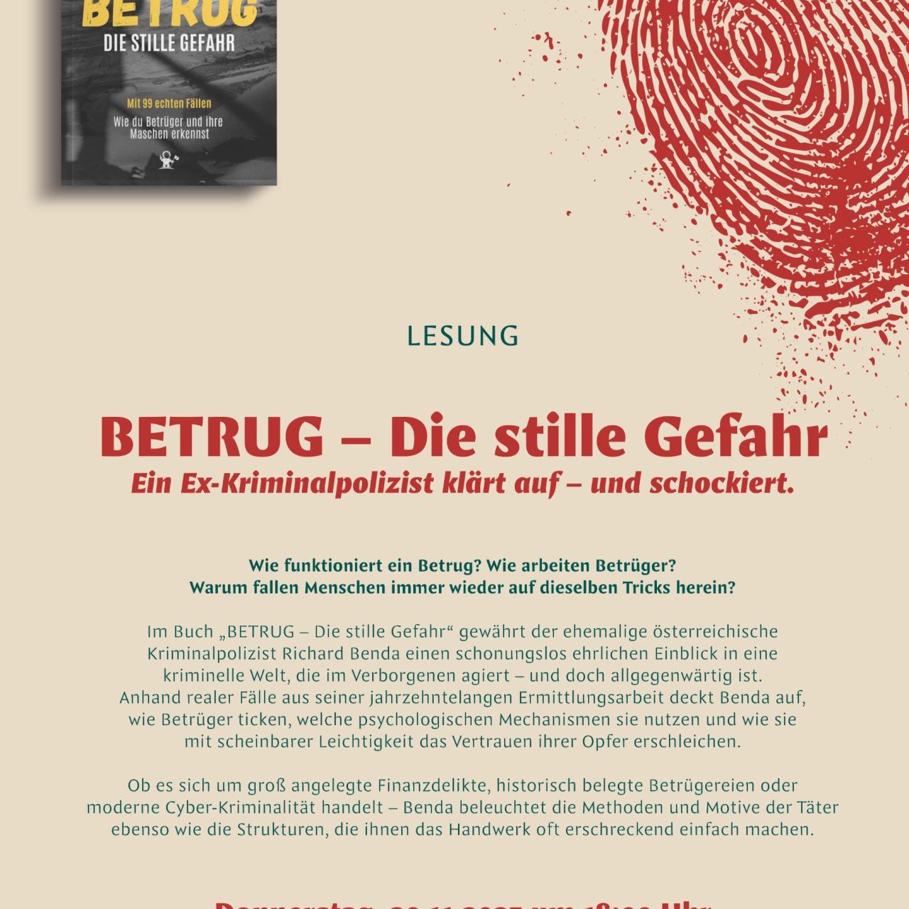 Lesung Richard Benda